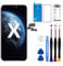 DTD iPhone X LCD Display Ersatz 5.8'' Touch Screen Digitizer Reparaturwerkzeug für iPhone X Frame Assembly mit Modell A1865, A1901, A1902 (3D Touch Funktion)