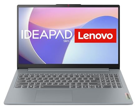 Lenovo IdeaPad Slim 3i Ordenador portátil | Pantalla Full HD de 15,6 | Intel Core i3-N305 | 8GB de RAM | SSD 256 GB | Tarjeta gráfica Intel UHD | Win11 Home | QWERTZ | Gris | 3 meses Premium Care