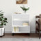 FENLAX Sideboard Kommode Wohnzimmer Sideboard Flur Komodenschrank Für Schlafzimmer Buffetschrank Highboard 57x35x70 cm Weiß