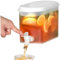 Dispensador de bebidas para frigorífico Dispensador de bebidas de 3,5 l Dispensador de agua de plástico sin BPA con grifo Jarra de zumo para frigorífico de gran capacidad Dispensador de zumo esencial