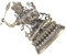 Cabilock Retro Messing Buddha Figur Desktop Ornament Japanische Buddha Statue Outdoor Decor Home Dekoration