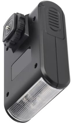 Mini Linterna de Cámara Portátil para Cámaras DSLR, Linterna Liviana para Soportar Zapatillas de Acceso, Luz Suave Brillante para Fotografía, Plástico Negro, Diseño de Oncamera