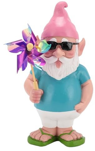 Garden Gnomes, Garden Sculptures, Garden Gnomes Statues, Resins Summer, Outdoor Funny Decoration, for Patio Lawn Ornaments, Ideal for Women Sister Present 8.2
