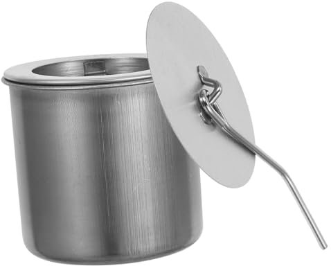 TOGEVAL Tischfeuerstelle Aus Edelstahl Tragbare Feuerstelle Für Innen Und Außen Mini Feuerschale Mit Löschdeckel Für Gemütliche Abende Und Gartenpartys