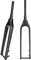 TOTLAC Fourche Rigide Boost pour VTT 29 Pouces, axe traversant 15 x 110 mm, Frein à Disque, Fourche Rigide en Fibre de Carbone, Tube Conique Non fileté 1-1/2 (Couleur : Noir)