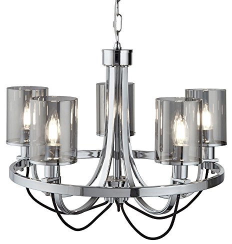 Pendant lamp Chandelier Sleep Room Glass Hanging Ceiling lamp Chandelier Searchlight 9045-5CC