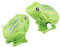 LHKJ 2 Stücke Frosch Spielzeug Set,Kunststoff Uhrwerk Frosch Gehendes Spielzeug für Kinder(Grün)