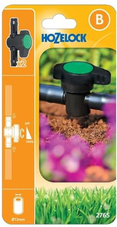 Hozelock MICRO Flow Control Valve 1/2 / 12.5mm Pack of 2