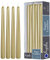 Hyoola Stabkerzen - 30 cm Metallisch Creme Gold, Tropffreie Tafelkerzen - Kerzen Lange Brenndauer 10 Stunden - 12er Pack