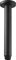 ENKI A16 Matte Black Fixed Shower Head Arm Vertical Ceiling Mounted Round Design