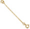 SISGEM 14 ct Gold Chain Extender for Necklace, Yellow Gold Bracelet Extender Necklace Extension, for Collar Choker Anklet (Length: 3)
