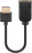 goobay 49979 HDMI Flex Adapter, kurzes Verlängerungskabel Stecker > Buchse zur Verlängerung & Anschluß von FireTV Stick, Chromecast, Roku, 0,20m