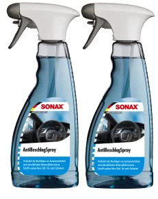 Sonax Anti-Beschlag Sprühset (2x500 ml) Anti-Beschlagschutz für alle Glasscheiben und Kunststoffscheiben sorgt für eine Rundum-klare Sicht | Artikelnummer 03552410