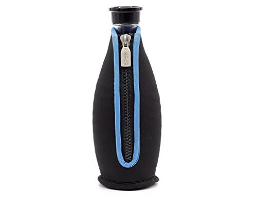 sliive® Neopren Flaschenkühler mit Griff – Passend für 0,615L SodaStream Crystal Glaskaraffen, Wein- & Sektflaschen, ideal für unterwegs (Blau)