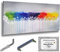 Monica Mirafiori I 100% HANDGEMALT I Gemälde Rainbow Abstraction 120x60cm | Gemälde Handgemalt | Acrylgemälde | Sehr Großes Acrylbild I Moderne Kunst I Kunstbilder