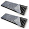 HAOBIN 2 Stücke DüNn Tastaturschutz Universal Tastatur Schutzfolie Tastatur SchutzhüLle Silikon Tastaturabdeckung Universal Wasserdichter,Staubdichter Tastaturschutzfilm FüR Desktop-Computertastaturen