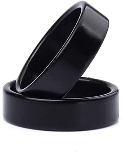ZQION Schwarzer starker magnetischer PK-Ring-Magnet, Münze, magische Tricks, Requisiten, Fingerdekoration, Zauberring, Illusion, Gimmick-Zubehör (21 mm) (18 mm, schwarz)