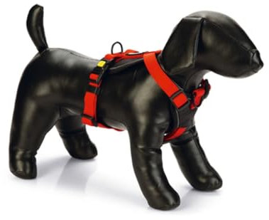 Beeztees Parinca Premium Y-Geschirr - Hundegeschirr - Nylon - rot - 38-