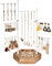Emfogoo Porte Bijoux Femme, Rangement Bijoux Hauteur Réglable, Presentoir Bijoux Boucles d'oreilles et Colliers, Arbre a Bijoux, Présentoir Bijoux avec Boîte de Rangement en Bois de Capacité