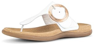 Gabor Damen Pantoletten, Frauen Slipper,Best Fitting,Gartenschuhe,Sommerschuhe,sommerclogs,Hausschuhe,Zehentrenner,Slides,Weiss,38 EU / 5 UK