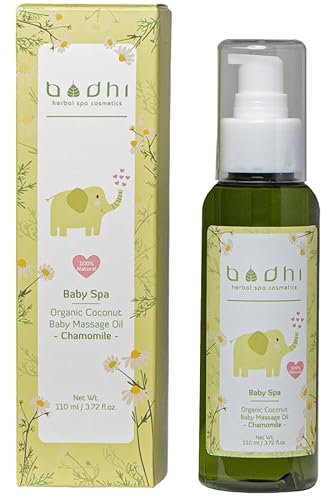 Bodhi® Bio Babyöl KAMILLE 110ml - Premiumqualität Körperöl für Neugeborener und Kinder, Feuchthalteöl und Massageöl für zarte Babyhaut, 100% Natürlich & Vegan