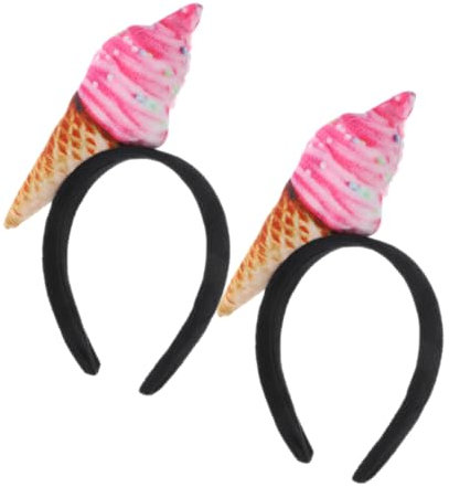 WOONEKY Vielseitiges Eiscreme-stirnband 2 Stück Für Frauen Gesichtswasch-stirnband Funktion Haarschmuck