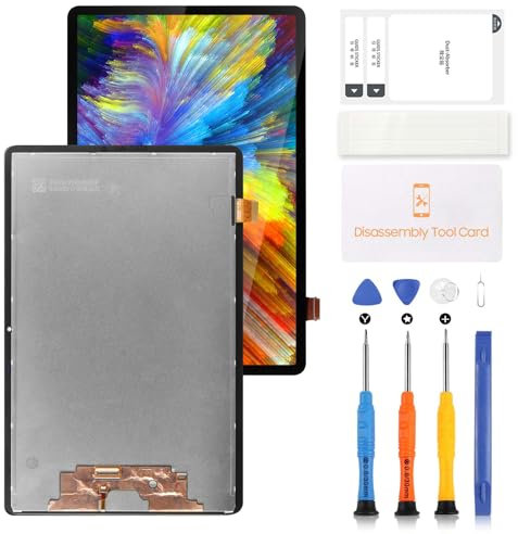 TFT-LCD-Bildschirm für Samsung Galaxy Tab S7 T870 SM-T870 SM-T875 T878U T876B T875U 27,9 cm (11 Zoll) LCD-Display, Touchscreen-Digitalisierer, Ersatz mit Werkzeug (schwarz, nicht für S7+ Plus)
