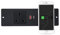 Furniture Recessed Power Strip USB C with Wireless Charger and 1 UK Plug, 1.8M Power Extension Cord for Home Office Conference Desktop, Black