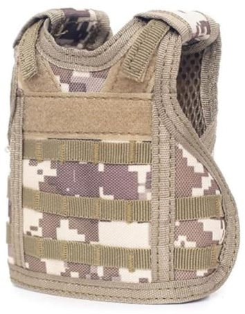 BWuM Bierschutzweste Molle für Getränke und Flaschen, Farbe:Digital-Desert