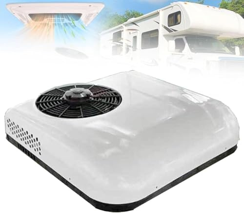GWWBD Climatiseur 12 V/24 V pour camping-car, 2200 W, climatiseur électrique de toit pour camping-car, léger et portable