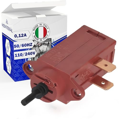 Universal Termoactuador para Lavavajilla y Lavadora 110/240V | Codigo 436960 para Eltek 10033114/21 - MADE IN ITALY - Garantía de 10 Años - MONTERAL