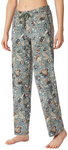 Schiesser Damen Schlafhose Lang mit Bündchen Baumwolle - Mix + Relax Pyjamaunterteil (1er Pack)