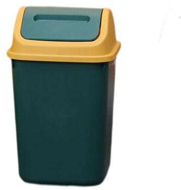 Mülleimer mit Schwingdeckel - 10 Liter Mülleimer für Badezimmer, Haushaltsküche Mülleimer mit Schwingdeckel für Schlafzimmer, Badezimmer, Wohnzimmer
