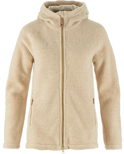 Fjällräven Kaitum Fleece W Damen Fleecejacke rot rot | Flauschiges Merinowollgemisch. 2-Wege-RV. Kapuze mit Fleecefutter. 2 RV-Schubtaschen.
