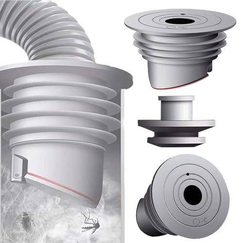 60-65mm Grau Waschmaschinen Rohrdichtung WISIRENT, Washing Machine Drain Hose Seal Waschmaschinen Ablaufschlauchdichtung, Deodorant Dichtung Rohr Dichtung für Waschmaschine, Küchenabfluss