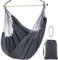 Ohuhu Hängesessel Outdoor XL, Hängesessels ohne Gestell bis 150 kg - Outdoor Sessel für Erwachsene & Mädchen, Indoor & Outdoor für Garten, Balkon, Schlafzimmer - Hellgrau