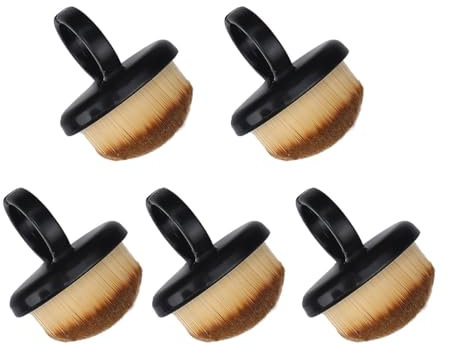 5Pcs Nail Dust Brush Powder Remover Brush Rings Shaped Brushes Nail Sweeping Dust, Manicure Tools