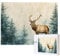Jigsaw Puzzles for Adults 1000 piece Jigsaw Puzzles Forest Deer Creative Puzzle for Adults Family Educational Games Home Decoration Festival Gifts DIY Puzzle Wall Decoration P-636