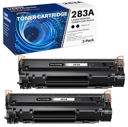 colorfly 83A Toner Kompatibel für HP 83A CF283A für LaserJet Pro M201dw | für HP Laserjet Pro MFP M125nw M127fw M127fn M225dw M125a für Laserjet Pro M201n (Schwarz, 2er-Pack)