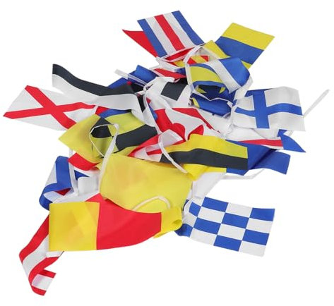 40 Banderas De Señales: Bandera De Código De Señales De La Marina Internacional, Decoración Naval, Decoración Náutica Para El Hogar, Barco, Embarcación.