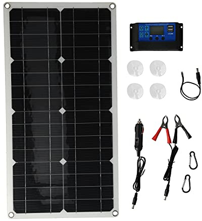 Kit de cargador solar eficiente de panel solar de 100W para dispositivos móviles y actividades al aire libre