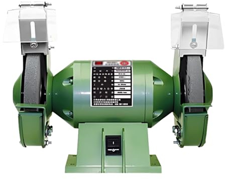 5/6 Inch Dual Wheel Bench Grinder, Multi-Function Knife Sharpener Machine, Compact Bench Grinder with Eye Shields for Metal and Jade(6in)