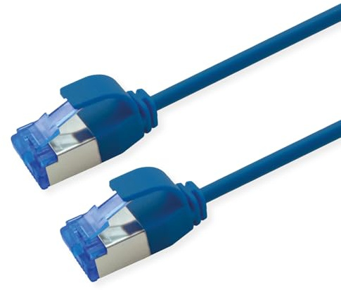 ROLINE Patchkabel Cat.6A (Class EA) S/FTP (PiMF), LSOH, PoE, blau, 2 m