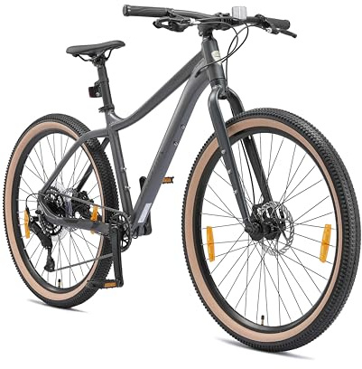 BIKESTAR 27,5 Zoll Mountainbike ab 13 Jahren & Erwachsene | Alu MTB Bikepacking/Trekking/Crosstourer Fahrrad | Shimano CUES 9-Gang | Scheibenbremsen | 17 Zoll Rahmen | ab 164 cm | 60 Tage testen