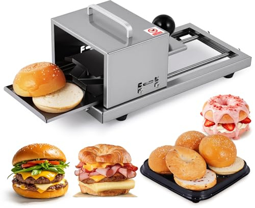 BAOSHISHAN Commercial Bread & Bagel Slicer and Cutter for All Round Bread