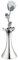 GLOBO Lighting LED-Tischleuchte Rose Farbwechselfunktion Ein-/ Ausschalter Deko Chrom Jimmy 28112