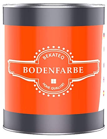 BEKATEQ Betonfarbe Tomatenrot 1 l Bodenbeschichtung & Fußbodenfarbe für außen & innen I Bodenfarbe, Betonversiegelung & abriebfester Bodenbelag für Werkstattboden, Keller, Garage & Industrie BE-700