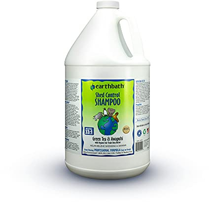 earthbath Green Tea & Awapuhi Shed Control Dog Shampoo, 128 Oz (1 Pack)