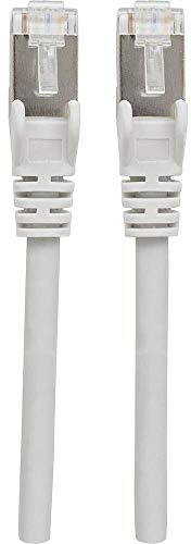Intellinet Network Patch Cable, Cat6A, 1.5m, Grey, Copper, S/FTP, LSOH / LSZH, PVC, RJ45, Gold Plated Contacts, Snagless, Booted, Polybag