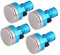 Tbest 4Pcs magnetische Heimlichkeit, RC Träger-Körper-Pfosten-Berg-Metallmagnet-Heimlichkeit für 1:10 RC Auto